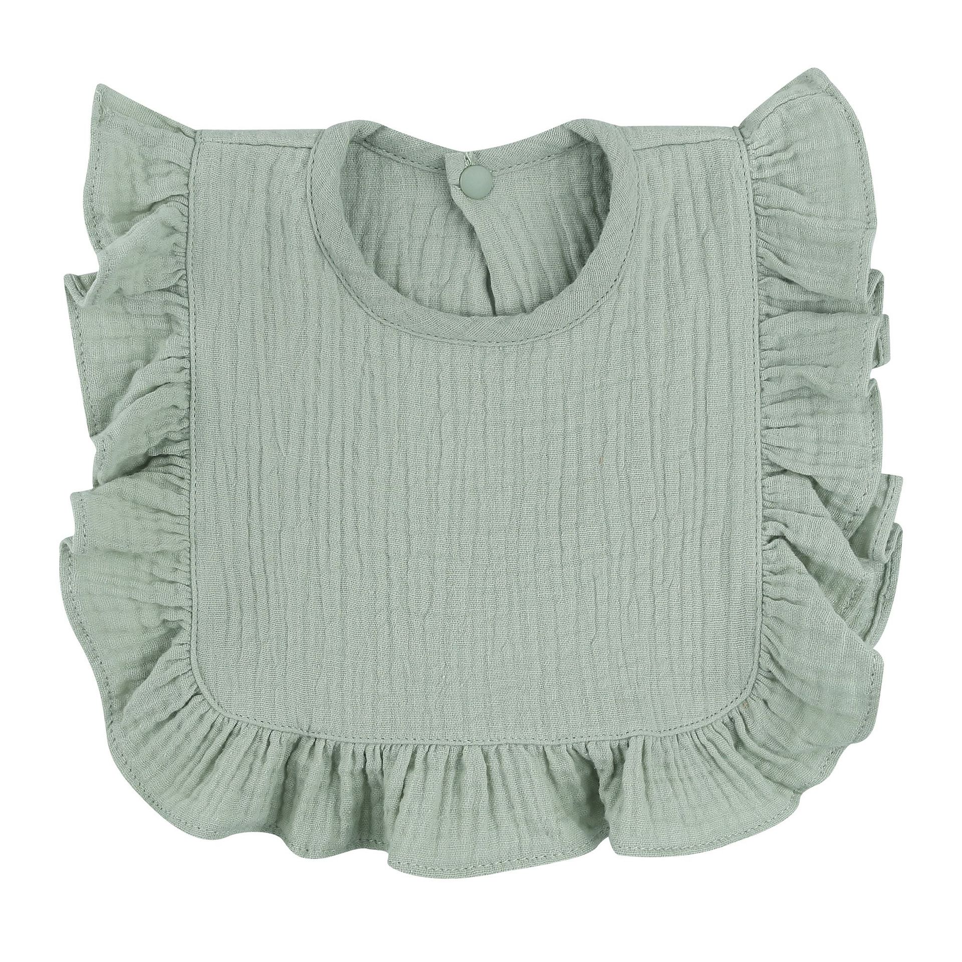 Baby's Drool Scarf Collar Blouse Korean Style Cotton Baby's Floral Ruffle Bib Bib Lace