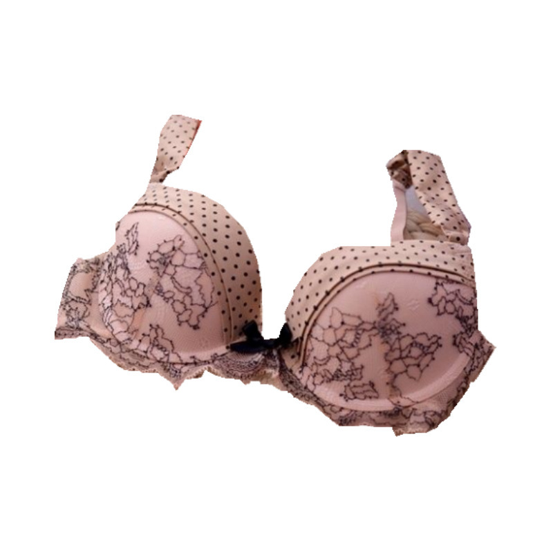 Women's foreign trade comfortable fashion girl beautiful back button bra set