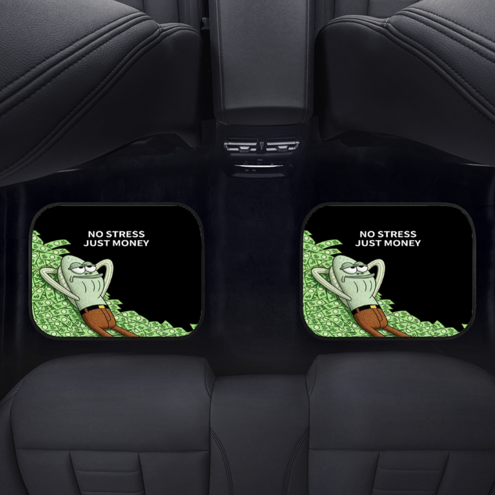 Foreign trade independent website: Custom-printed car floor mats from Europe and America, interior decorative mats for men and women, universal rear car floor mats