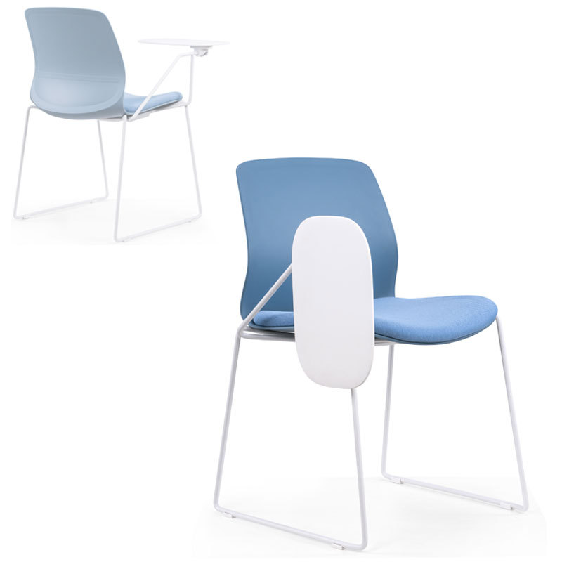 厂家直供音乐室培训机构带写字板椅公司学校智慧课室培训椅|ru