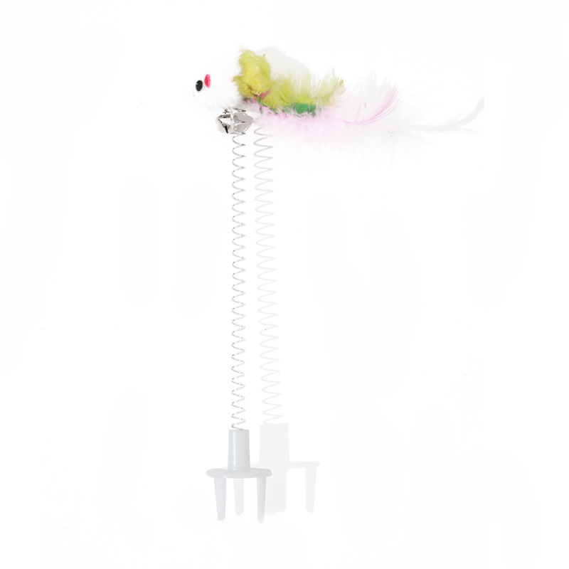 Tablero de agarre de gato, compañero, paquete de emoji de alpaca, pluma de gato, juguete de palo de gato divertido, ratón lindo