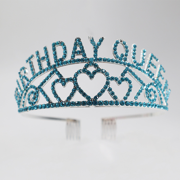 Venta caliente europea y americana reina corona tocado de alta gama fiesta cumpleaños princesa corona Boda nupcial corona accesorios para el cabello al por mayor