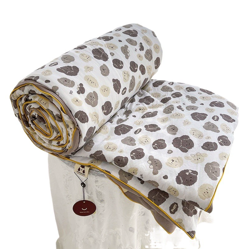 Категория Двухслойное марлевое летнее прохладное одеяло с героями мультфильмов, летнее одеяло, одно- и двойное тонкое одеяло, одеяло с кондиционером в общежитии, подарочное одеяло оптом