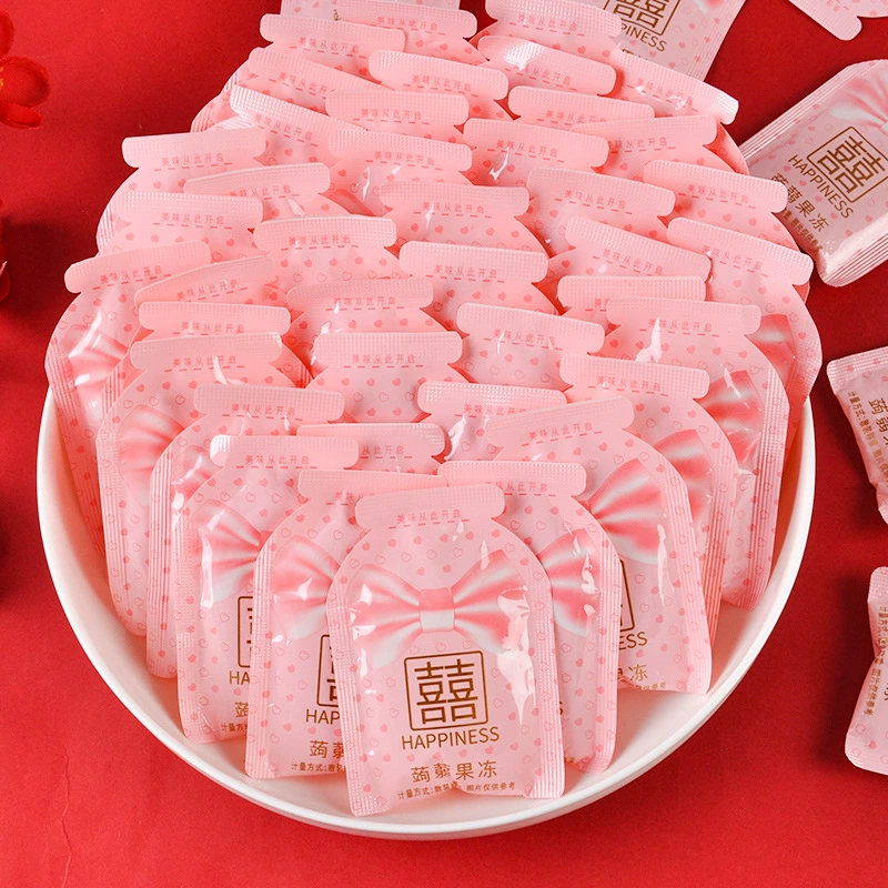 Коньяк Jelly (TITO) аромат Белый Персик, 500 г (~31 мини-пачек) праздничная свадебная подарочная закуска