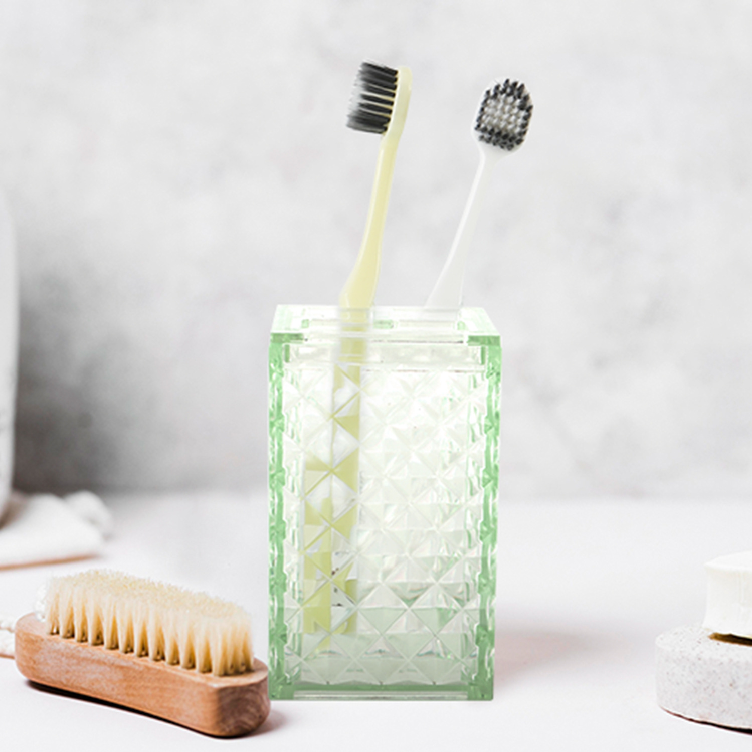 Baño nuevo cepillo limpio prueba diamante Plaid Punch-libre mango largo en stock cepillo de inodoro fábrica directa traje de cepillo de baño