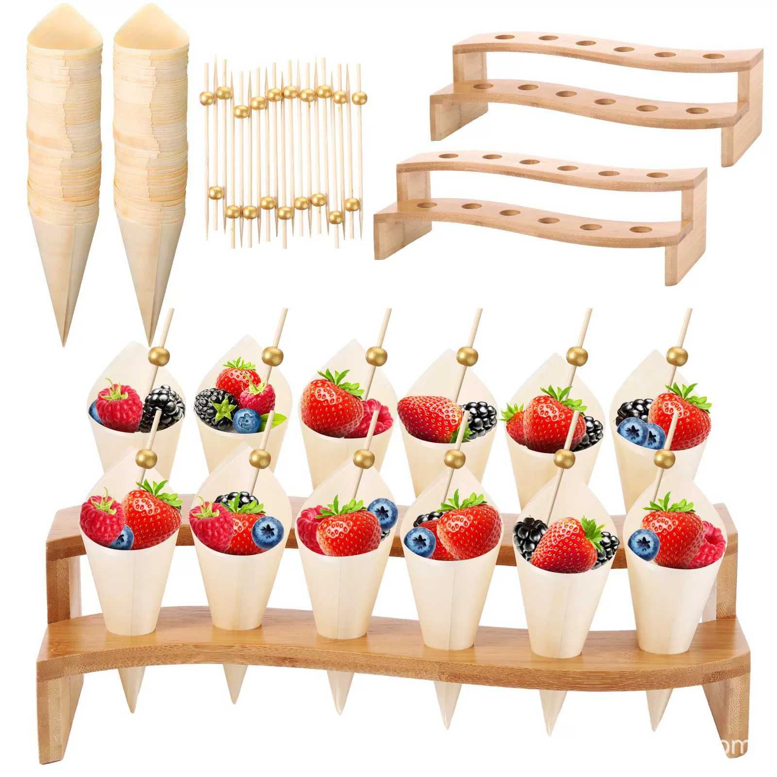 Деревянная подставка для конусов мороженого столешница пористая подставка для мороженого