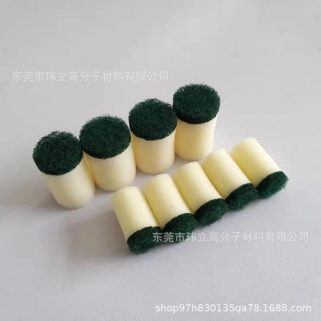 供应85-250mm标准型海绵清洗柱 管道除锈清洁海绵头