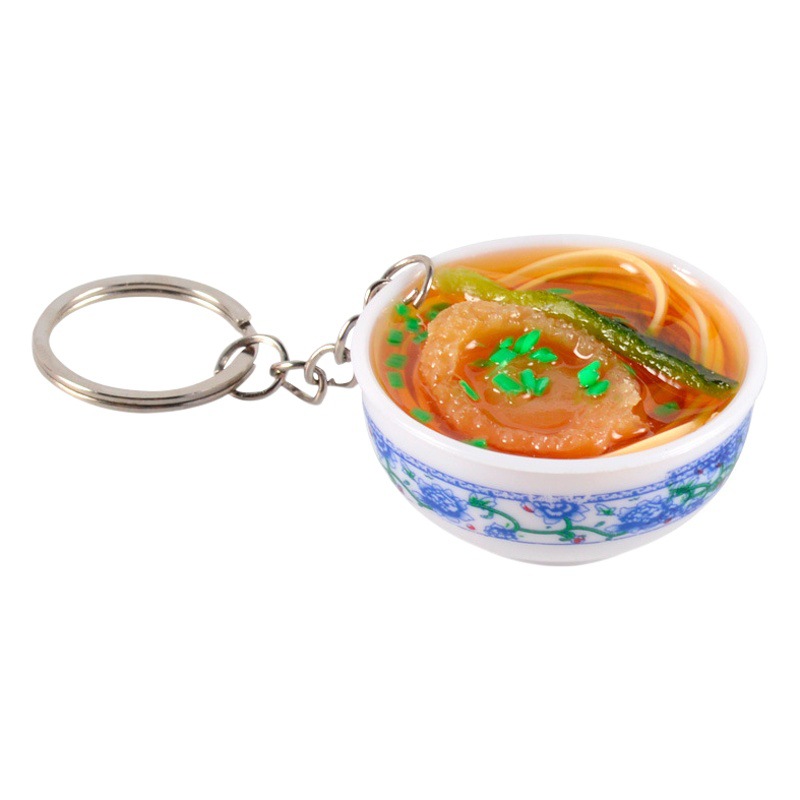4cm simulation food crafts pendant miniature mini Chinese style snack food and play keychain schoolbag ornaments
