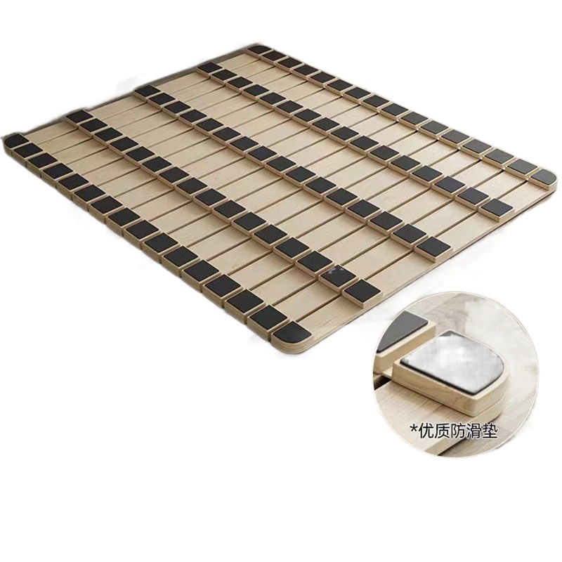 Esqueleto tatami rollo transpirable tablero plegable 1,5 m 1,8 m protección de cintura tablero de cama duro estante de colchón enrollable