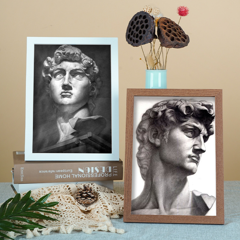 Wooden photo frame wall 16 inch 18 20 24 30 32 creative studio art works 8 Open 4K sketch frame