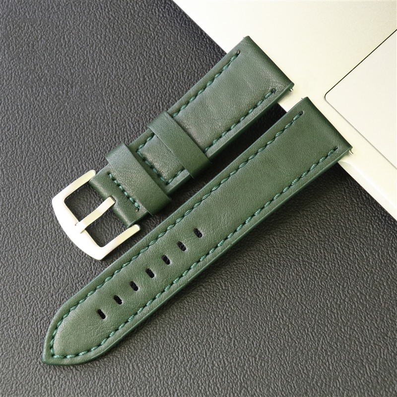 Venta directa de fábrica, correa de cuero Crazy Horse de liberación rápida, correa de reloj retro universal de alta gama de cuero genuino, accesorios de reloj, correa de cuero