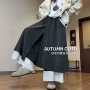 宽松新款直筒秋季阔腿裤