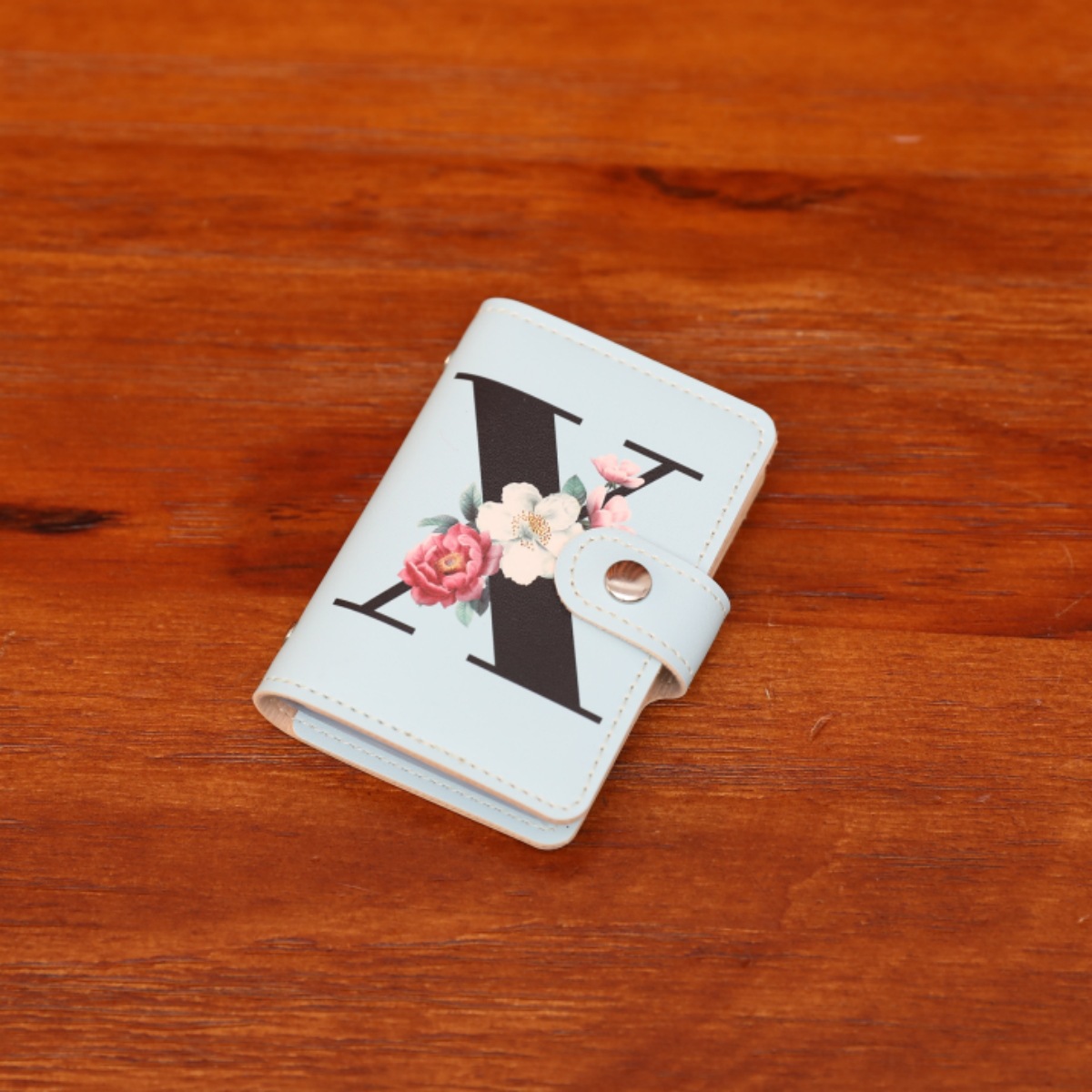 Nuevo elemento alfabético impreso pequeño paquete de tarjetas múltiples tarjeta de banco conjunto de tarjetas paquete de identificación carpeta de tarjetas simple almacenamiento de licencia de conducir