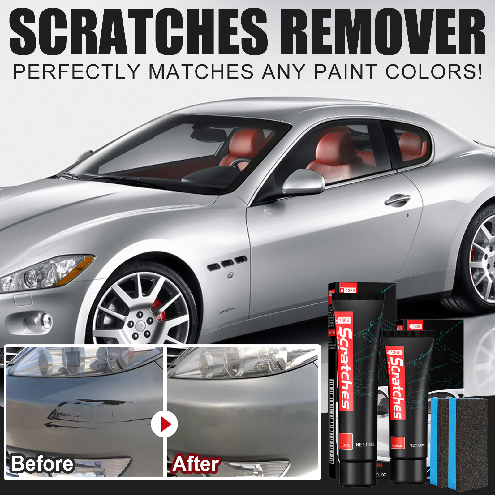 Car scratch polishing paste paint clean and polish decontamination wax reconditioning paste scratch repair and maintenance_voghion.com