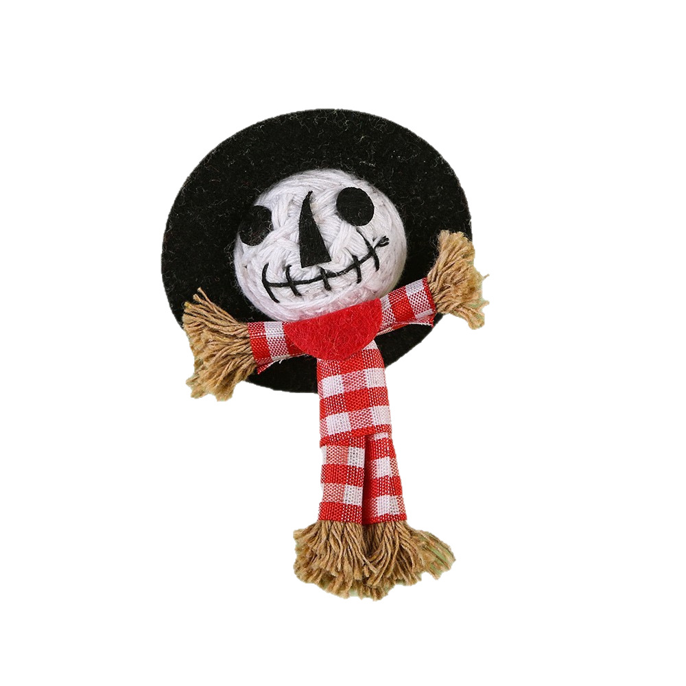 Lana hecha a mano malvada muñeca bruja muñeca decoración navideña ambiente regalo llavero Halloween