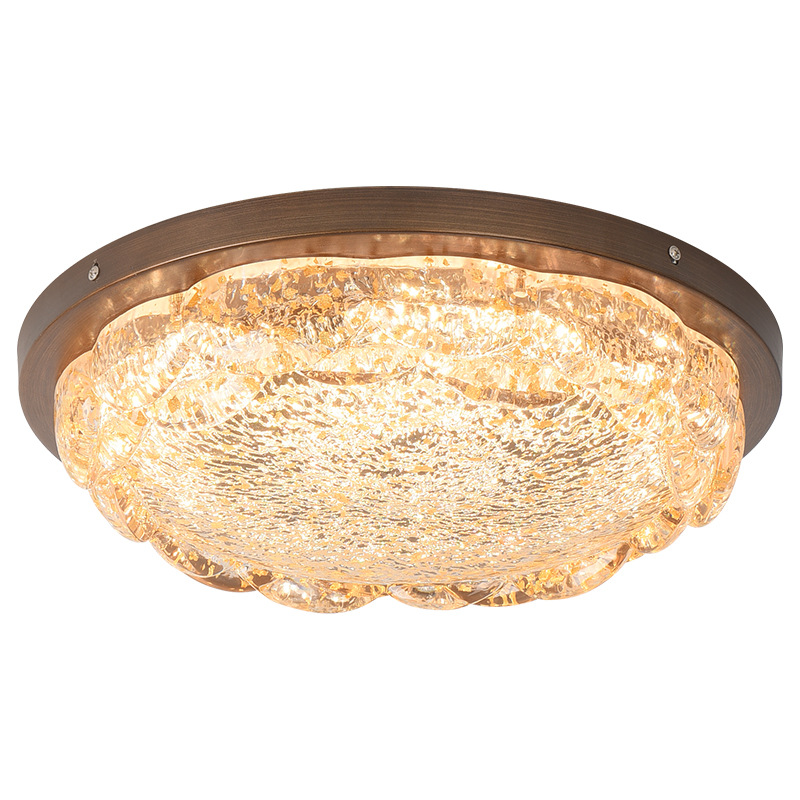 Luz de techo de dormitorio de lujo italiano 2026 nuevo diseño de resina de alto nivel de arte flor lámpara de dormitorio principal 413L