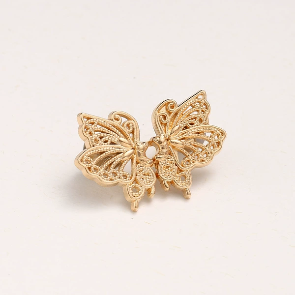 Butterfly hollow gold