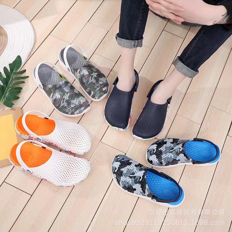 Summer Couple Literide Colorful Camouflage Casual Comfortable Soft Sole Beach Clogs Sandals Summer Couple Literide Colorful Camouflage Casual Comfortable Soft Sole Beach Clogs Sandals