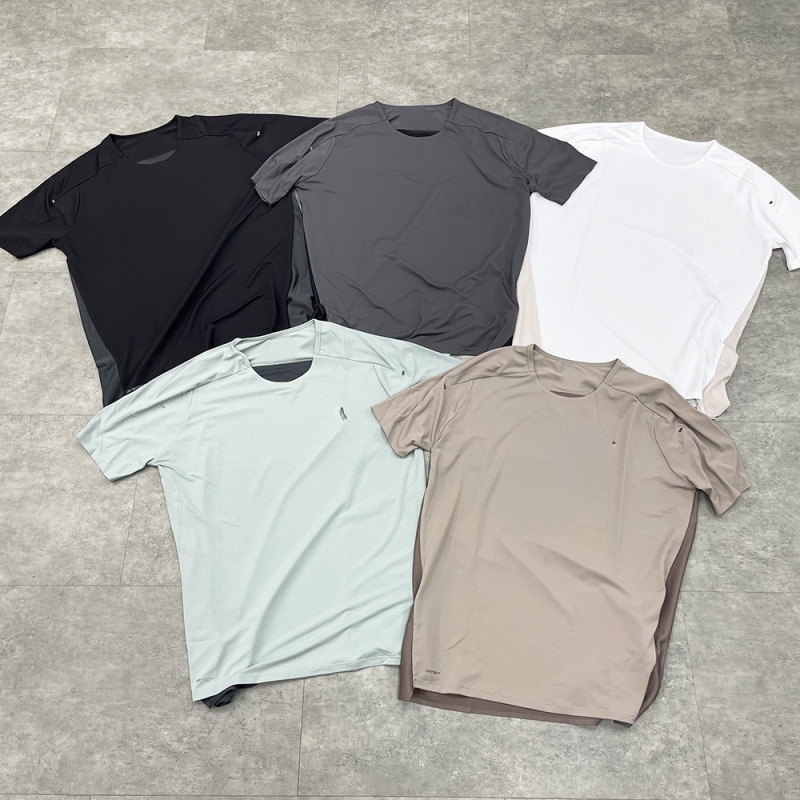 Cross-Border Ceiling-Level Quality on Running Quick-Dry Short-Sleeve Mountain-Style Outdoor Sports Breathable Running Couple T-Shirt