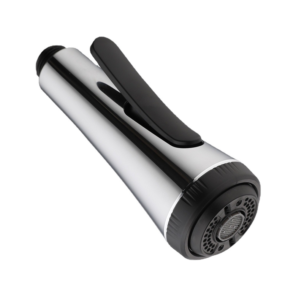 外贸厨房菜盆水龙头抽拉头配件 4功能切换节水龙头抽拉花洒喷头