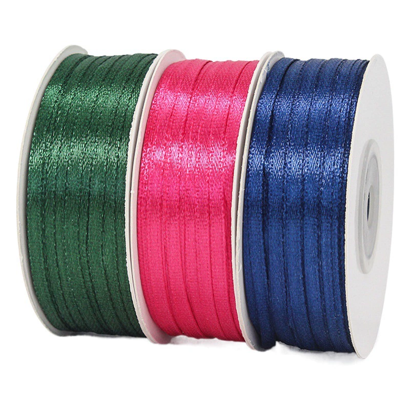 Производители оптовой торговли 0,3 cm двухсторонняя лента с висяжой лентой ленты шелковая лента 3 мм закладка атласная лента