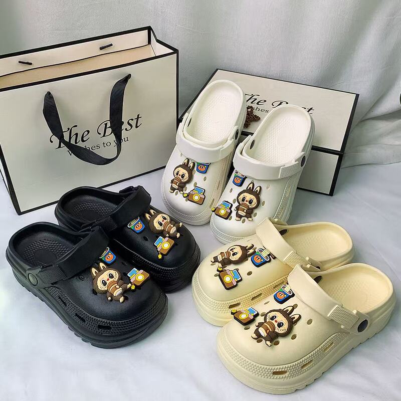 New Cloud-Style Eva Clogs Minion Set Student Ins-Style Thick-Soled Summer Outdoor Sandals for Women