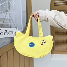 2023秋冬新款可爱水果香蕉大容量饺子包个性小众设计儿童手提包包