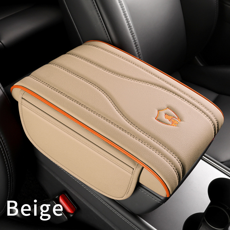 Pocket, Universal Armrest box pad - warm-beige
