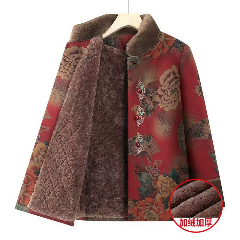 Бабушка зимняя хлопчатобумажная одежда для женщин среднего и пожилого возраста