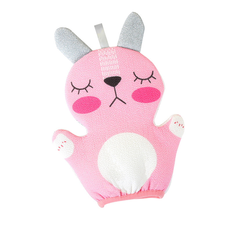 La limpieza del hogar de doble cara de doble uso para niños no duele el barro de la toalla de baño debajo de los guantes de toalla de baño gris hombres y mujeres frotar la espalda Gris