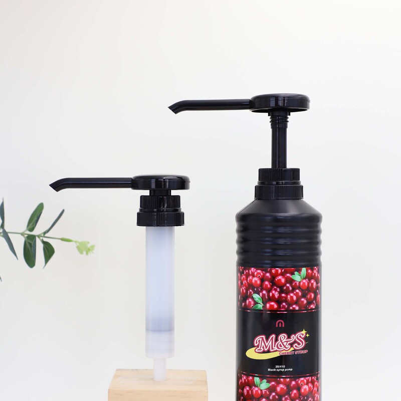 38/400 Tooth Jam Pump Black Syrup Pump for Milk Tea Shop Coffee Shop B