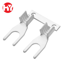 Y型端子M3/M4/M5/M6叉型端子绝缘护套横带冷压端子单脚横带接线片