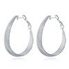 Matte accessory, earrings, fashionable silver jewelry, European style