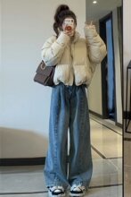 2025年新款棉服女短款宽松韩版加厚棉衣小个子面包服棉袄外套