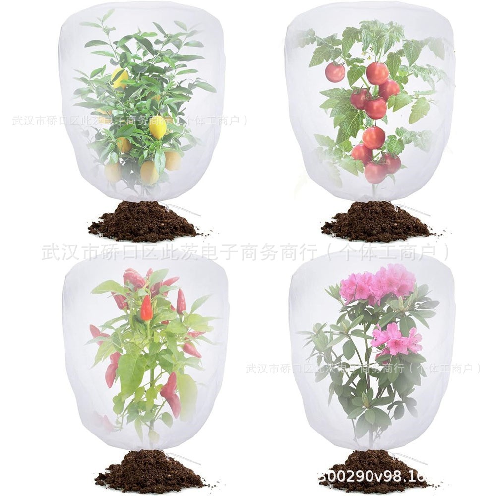跨境果园植物防虫网袋带抽绳果树庭院防虫网袋防虫网植物防虫网罩