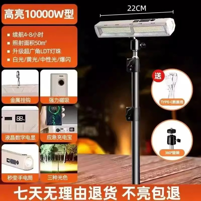 户外夜市照明摆摊灯不插电充电长续航多功能led跨境灯应急灯|undefined