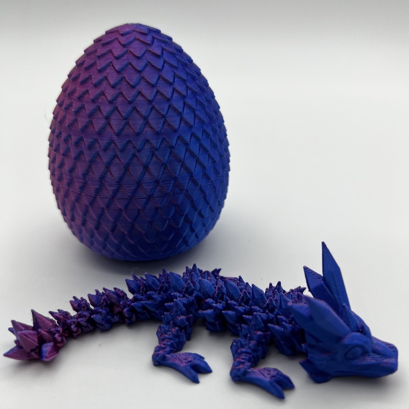 国境を越えた人気の 3D プリントクリスタルドラゴンクリスタルエッグミニドラゴンエッグセット手作り動物モデル子供のおもちゃ|undefined