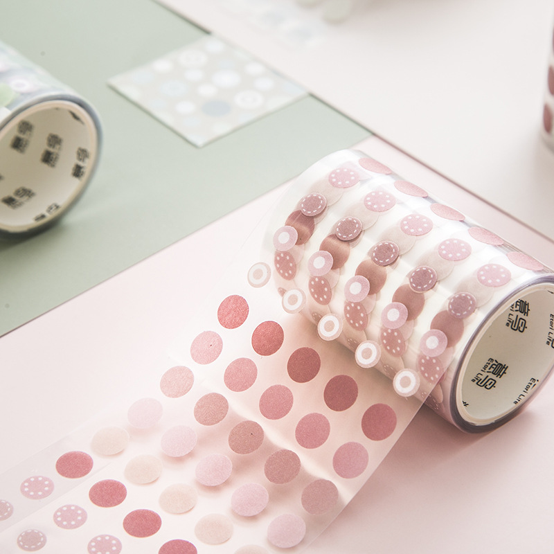 Yi niao puntos para mascotas y cinta de papel qingniao pintura estilo sal ins estilo material básico mano cuenta pegatinas 10