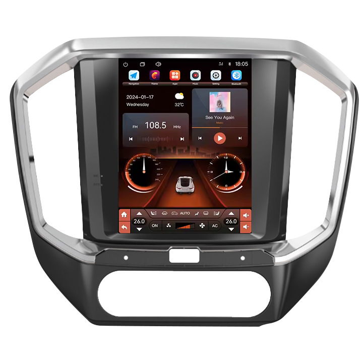 9.7寸安卓百变车机套框八核中控大屏车载导航适用于17-19款域虎7