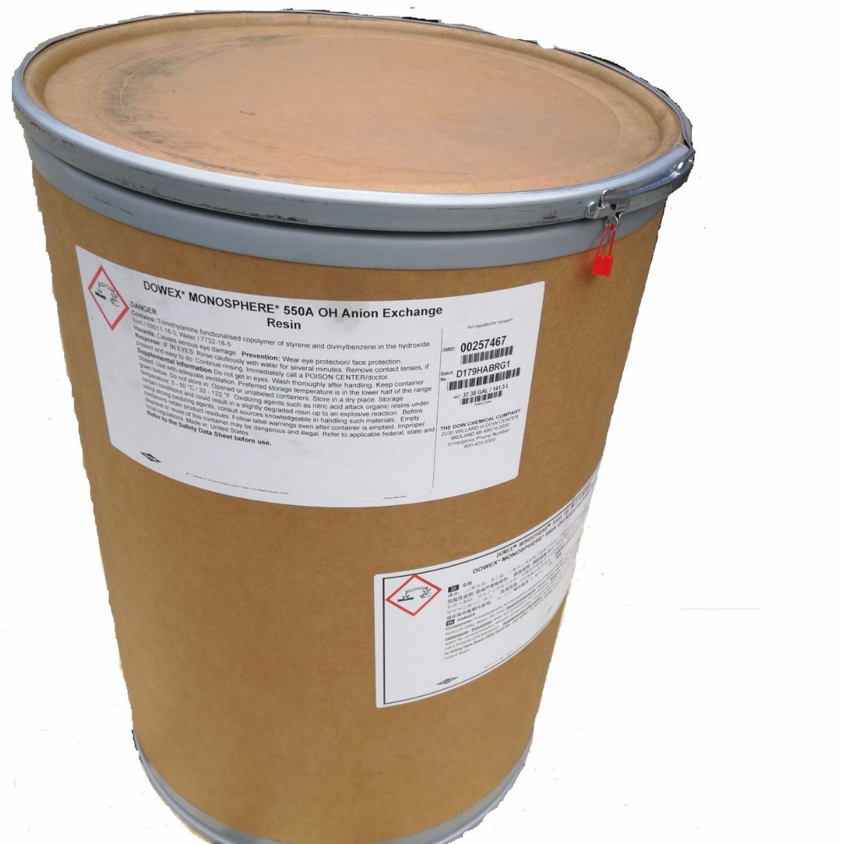 超纯水去离子净化抛光混床脱色软化除盐獒合美国陶氏树脂MR-3LC