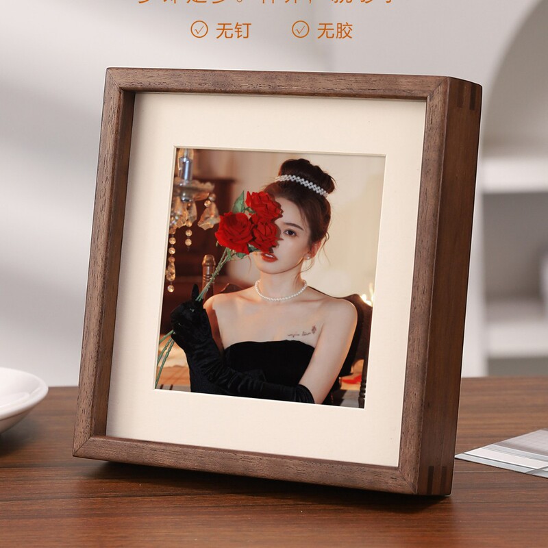 Solid Wood Tabletop Photo Frame 6inch 7inch A4 Frames for Wall Hanging, Photo Printing, and Framing, Outer Frame Combination for Photo Wall Decoration Solid Wood Tabletop Photo Frame 6inch 7inch A4 Frames for Wall Hanging, Photo Printing, and Framing, Outer Frame Combination for Photo Wall Decoration