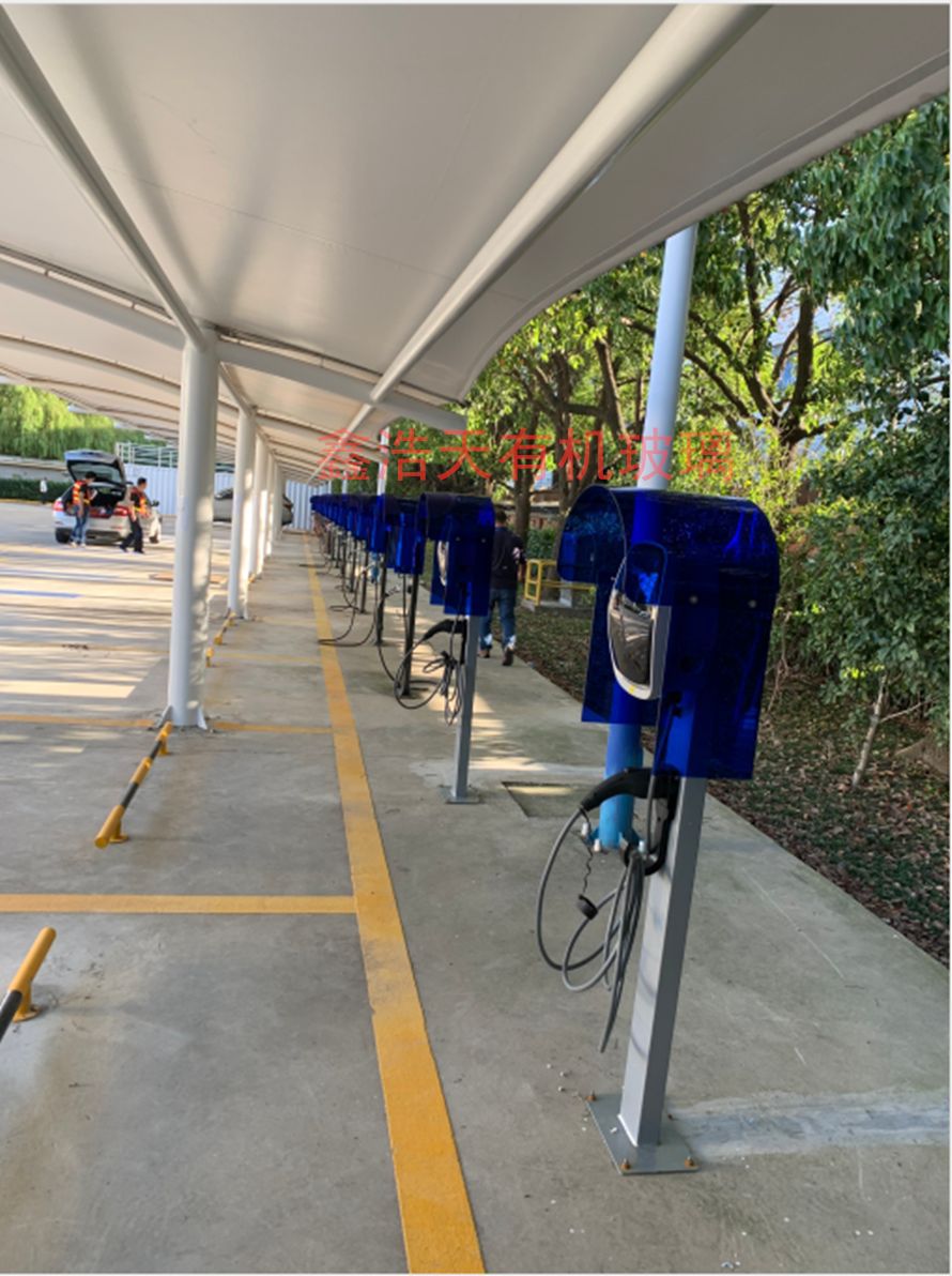 汽车充电桩罩子燃气机防尘罩亚克力公用电话亭露天防雨防晒罩子