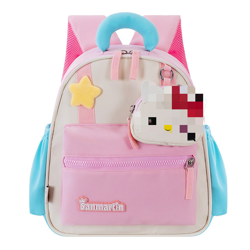 Mochila Escolar Infantil con Dibujos Animados de Nailon Ultraligera para Jardín de Infantes
