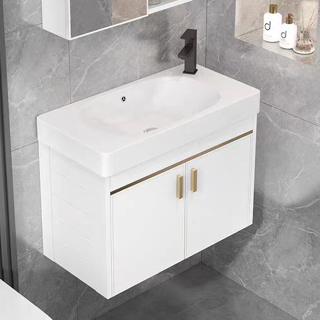 Small-Sized Washbasin, Small-Sized Space Aluminum Bathroom Cabinet, Ultra-Narrow Long Washbasin Cabinet Combination, Mini Washstand Small-Sized Washbasin, Small-Sized Space Aluminum Bathroom Cabinet, Ultra-Narrow Long Washbasin Cabinet Combination, Mini Washstand