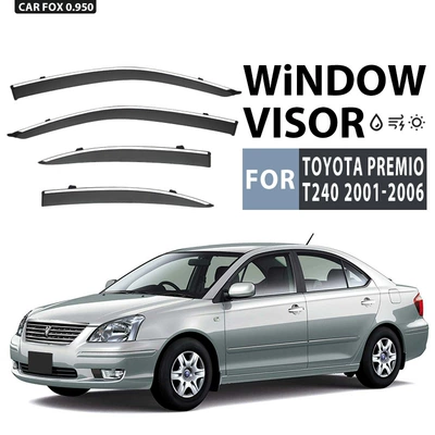 Suitable for Toyota Toyota Premio Window visor Window rain shield rain visor rain eyebrow (Rain shield) - standard-packaging-without-logo-toyota-premio-mk1-t240-2001-2006-prime-mio-ps-with-bright-strip-window-rain-shield