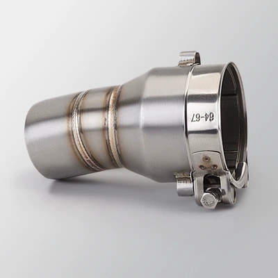 front and middle sections: Motorcycle exhaust pipe