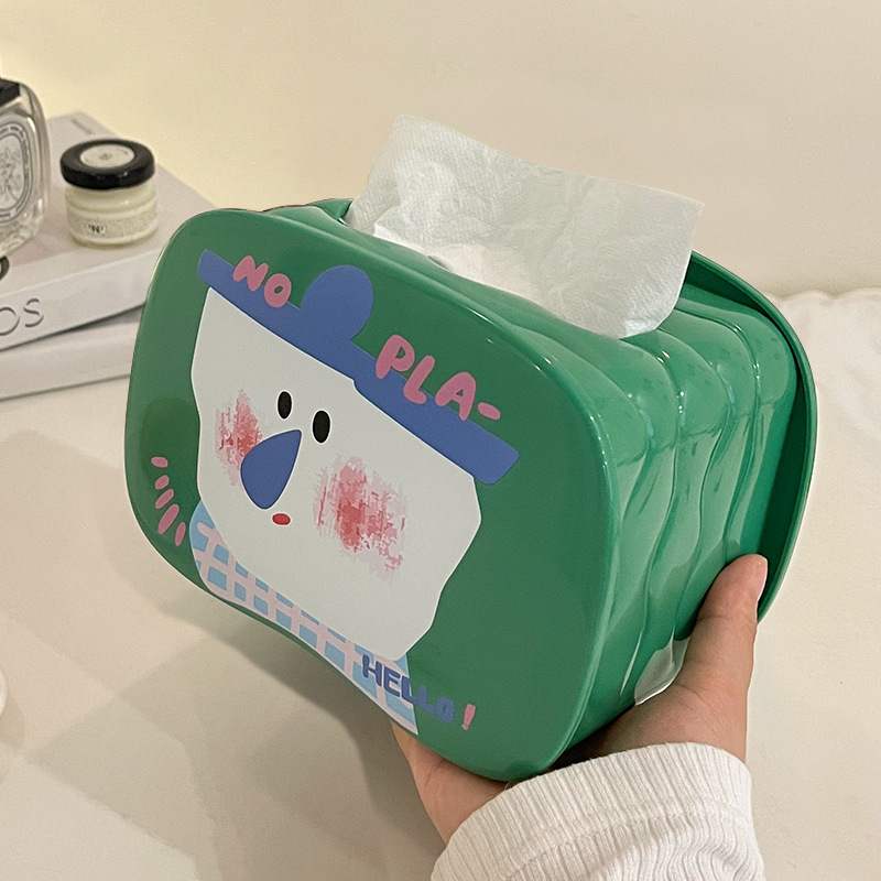 Creativo simple caja de pañuelos de primavera baño sala de estar dormitorio moda personalizada caja de pañuelos de escritorio mesa de café caja de pañuelos