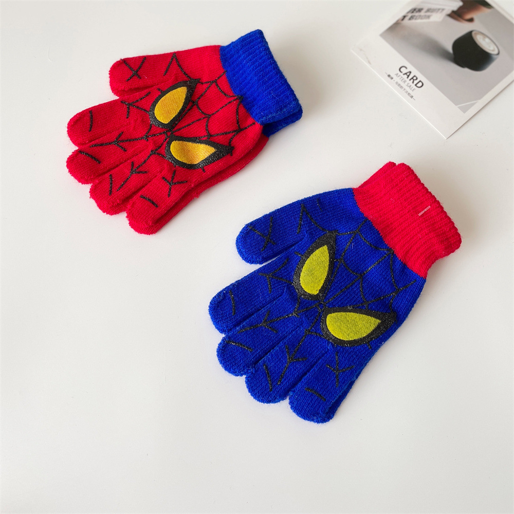 Children's cartoon keep warm winter gloves for boys