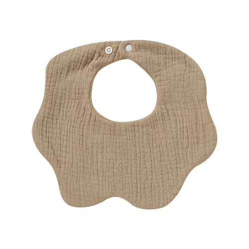 360 baby pure cotton gauze saliva napkin 6-layer baby absorbent spitting bib newborn bib bib neck pad snap button