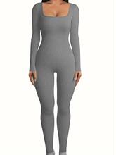 M 94046 Stretch Square Neck Yoga Bodysuit �ݼy���I�B�w��